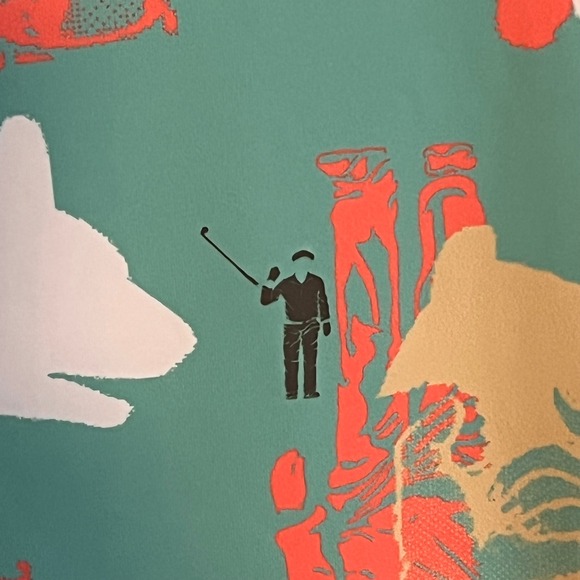 NWT William Murray Mens Happy Hands Club Golf‎ Polo Size Medium Stretch - Picture 5 of 8